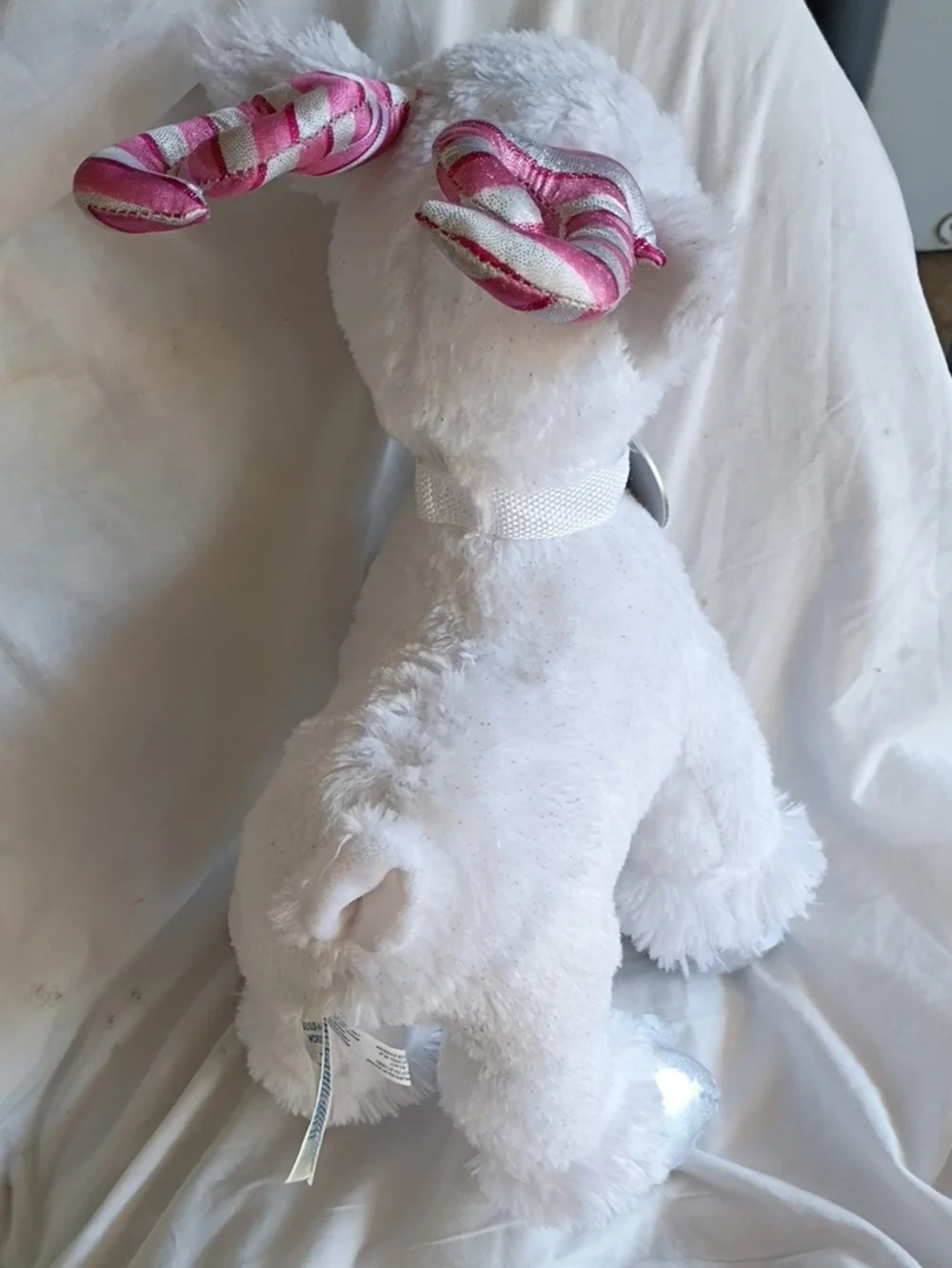 EUC Build A Bear BAB Candy Cane Glisten Reindeer BABW Workshop Christmas 2018